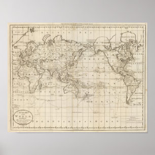 Poster Graphique du monde