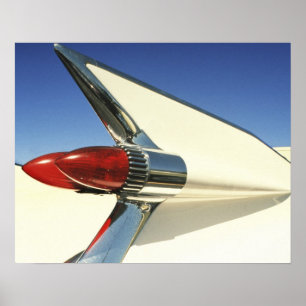 Poster Graphique : Gros plan de la nageoire et du feu arr