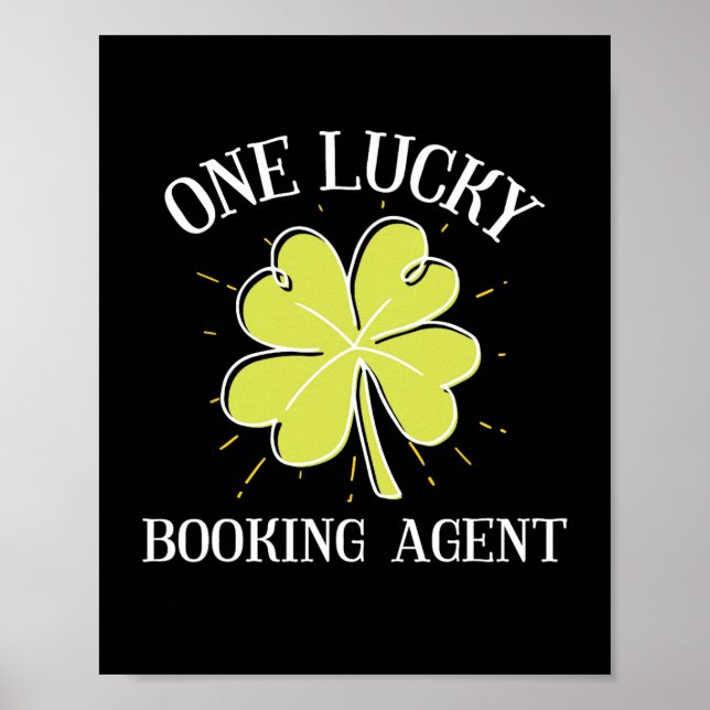 Poster Graphique Jour de la Saint Patrick Pour Un Agent D (Devant)