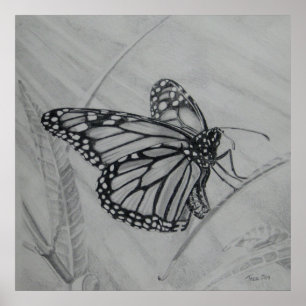 Poster Graphique Monarch Butterfly