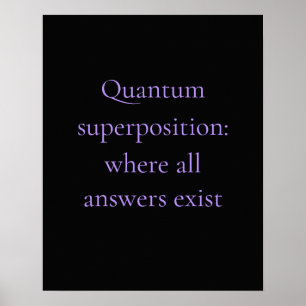 Poster Graphique Quantique Violet Obsidienne