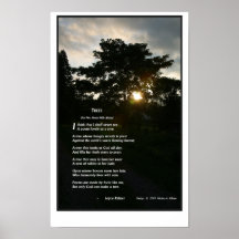 Graphiques "Arbres" de Joyce Kilmer par Miriam A K