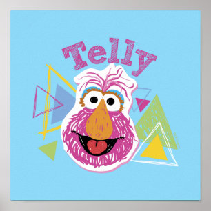 Poster Graphisme amusant de Telly Monster