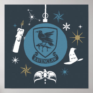 Poster Graphisme de Boule de Noël RAVENCLAW™