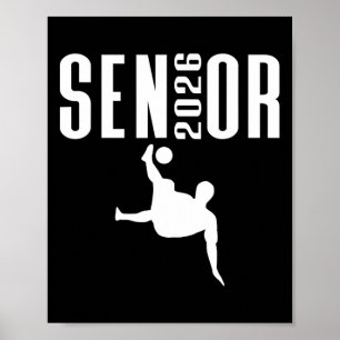 Poster Graphisme de joueur de football sur le thème des s