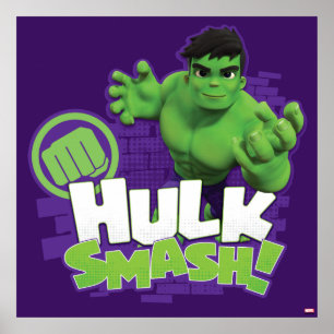 Poster Graphisme de personnage HULK SMASH !