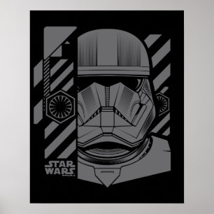 Poster Graphisme de Stormtrooper Sith de Style Industriel