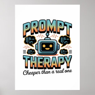 Poster Graphisme de thérapie IA – Conception d'ingénierie