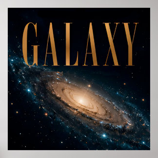 Poster Graphisme éditorial de luxe pour l'espace galactiq