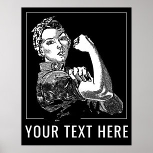 Poster Graphisme en ligne Rosie-The-Riveter personnalisab