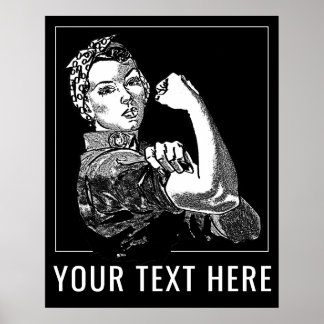 Poster Graphisme en ligne Rosie-The-Riveter personnalisab