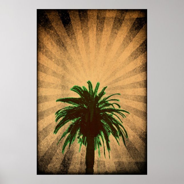 Poster Gras Palm Tree (Devant)
