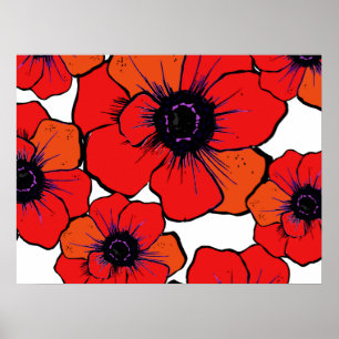 Poster Gras Rouge orange