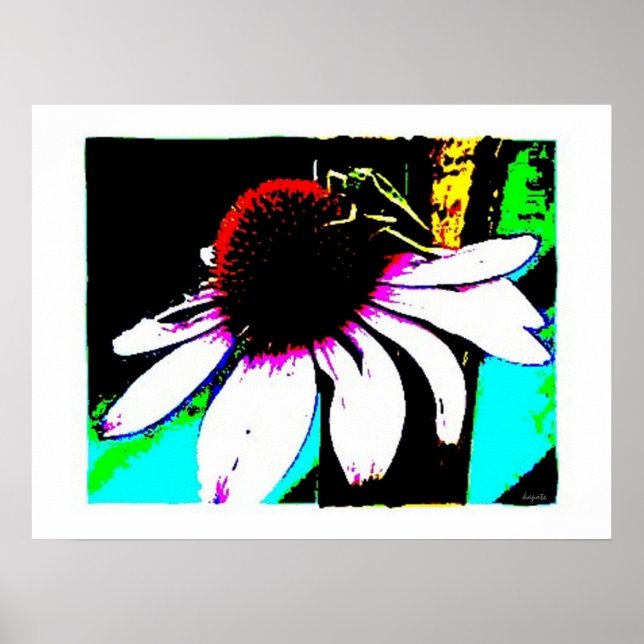 Poster Grasshopper Abstrait (Devant)