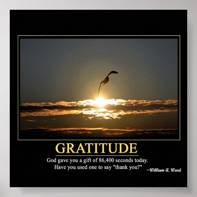 Poster Gratitude (Devant)