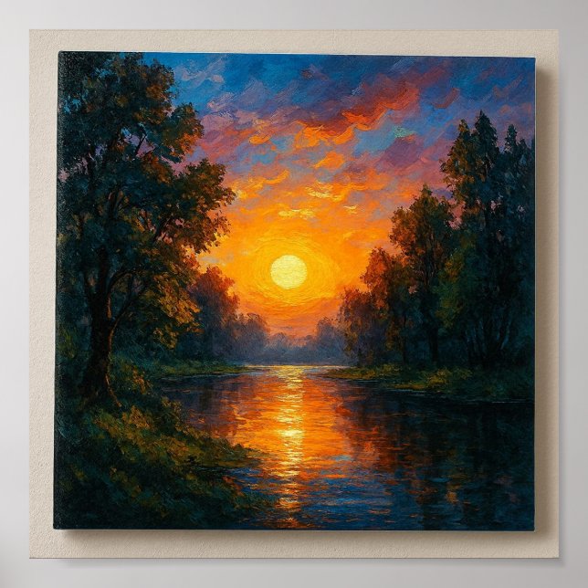 Poster Gratitude du coucher du soleil dans le désert - Ar (Devant)