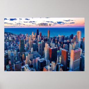 Poster Gratte-ciel de Chicago, Illinois