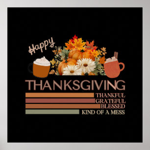 Poster Gratuit Gratuit Conception De Thanksgiving