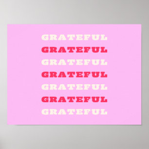 Poster Gratuit, Remerciements, Citation De Gratitude, Ros