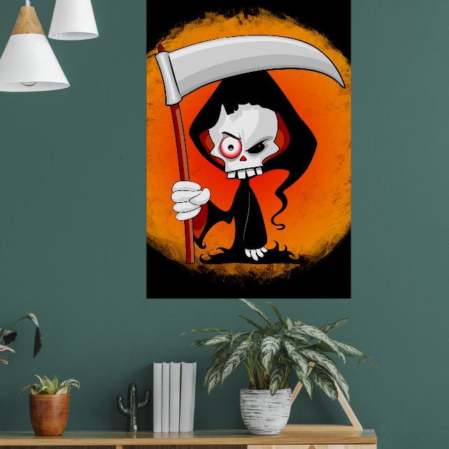 Poster Grave couche Cartoon Bouteille d'eau (Salon 1)