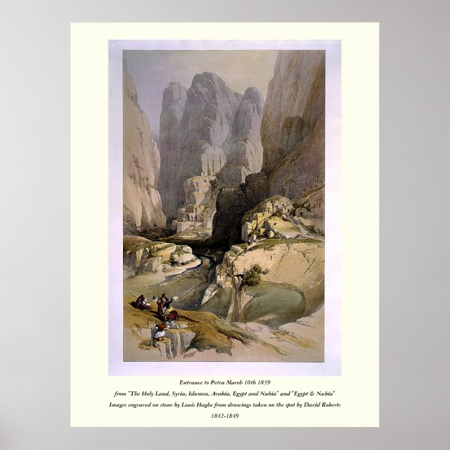 Poster Gravé sur pierre par Louis Haghe (Devant)