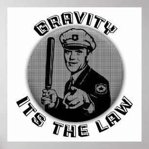 Poster Gravité sa la loi