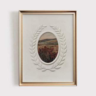 Poster Gravure de paysage ancien et nostalgique, IMPRIMAB