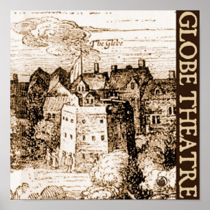 Poster Gravure de théâtre de globe de Claes Jansz