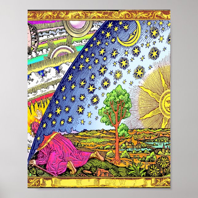 Poster Gravure flammarion (Devant)