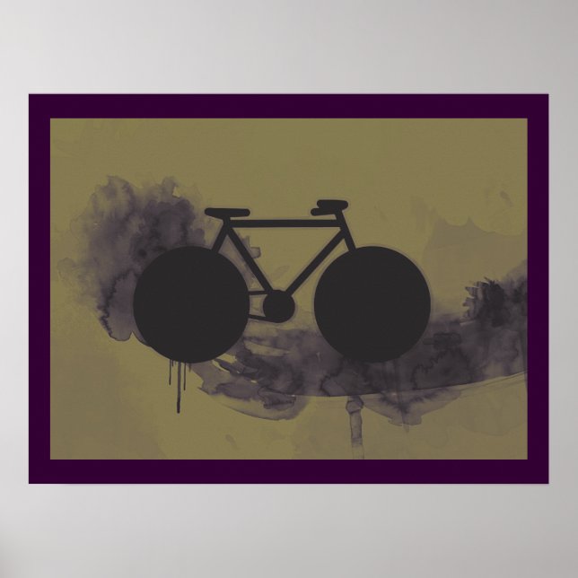 Poster gravures d'art à vélo (Devant)