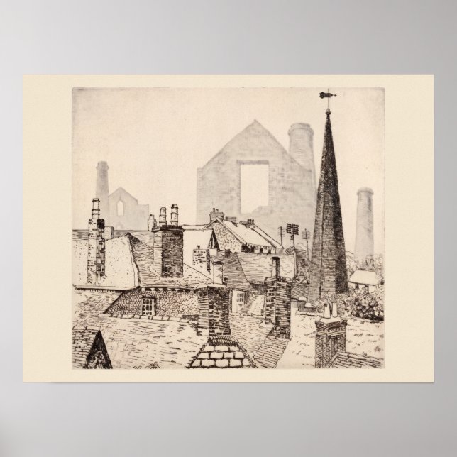 Poster Gravures de fantômes de Cornouailles, Réimpression (Devant)