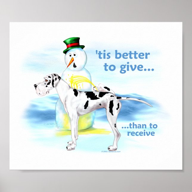 Poster Great Dane BTG Harlequin UC (Devant)