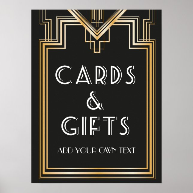 Poster Great Gatsby Cartes inspirées et cadeaux Signalisa (Devant)