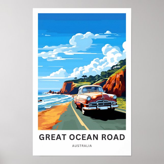Poster Great Ocean Road Australie Imprimer (Devant)