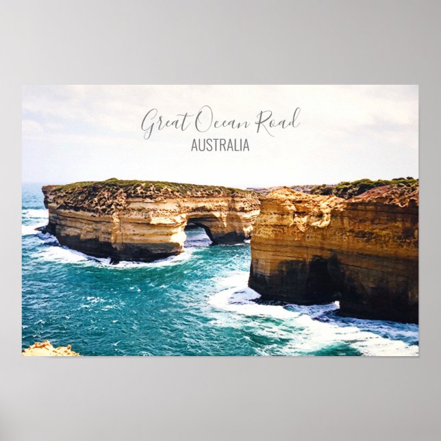 Poster Great Ocean Road Victoria Australie (Devant)
