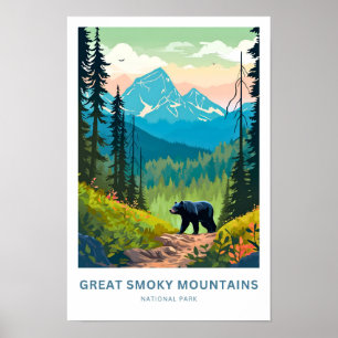 Poster Great Smoky Mountains National Park Travel Imprime