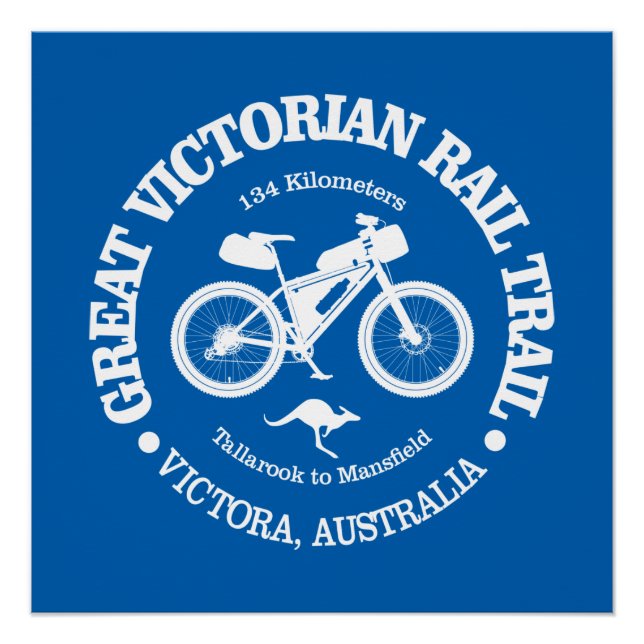 Poster Great Victorian Rail Trail (cyclisme) (Devant)