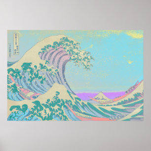 Poster Great Wave Pastel