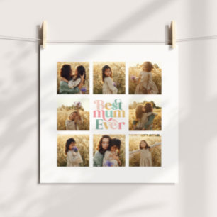Poster Greatest Mum multi photo élégant