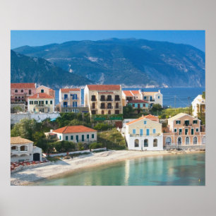 Poster GRÈCE, îles Ioniennes, KEFALONIA, Assos : 2