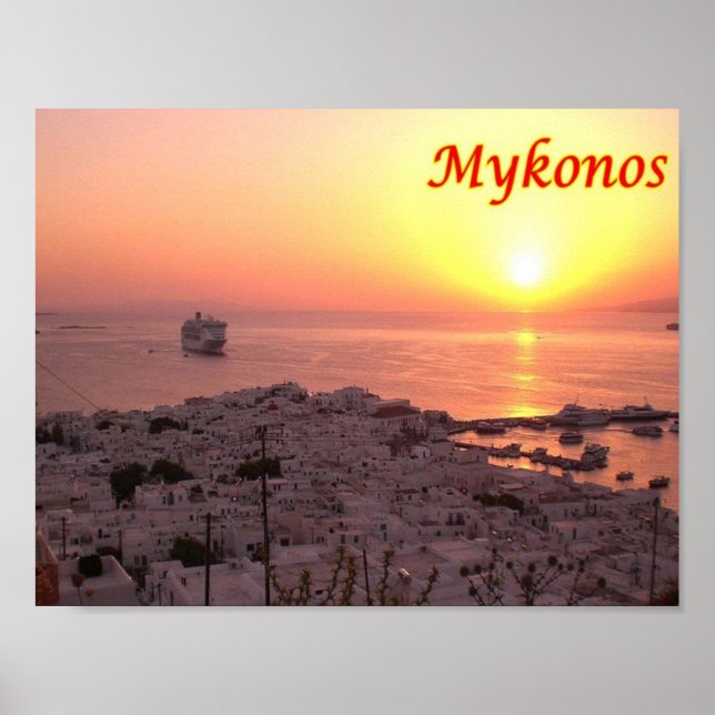 Poster Grèce - Mykonos - (Devant)