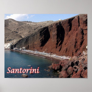 Poster Grèce - Santorin - Thera - Thira - Thira -