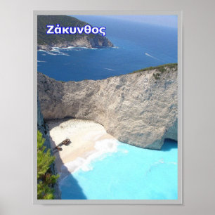 Poster Grèce - Zakynthos - Zante