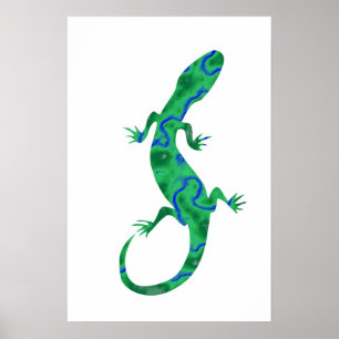 Poster Green Gecko