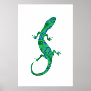 Poster Green Gecko
