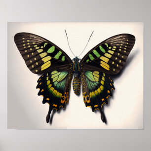 Poster Green Goliath Birdwing Papillon Art Imprimer Poste