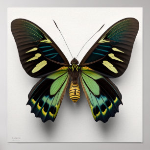 Poster Green Goliath Birdwing Papillon Art Imprimer Poste