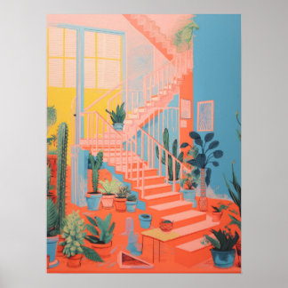 Poster Green Haven Steps : L'escalier de la nature