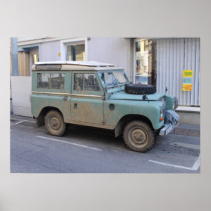 Poster Green Land Rover