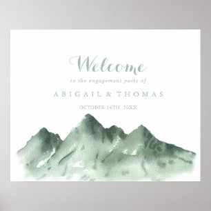 Poster Green Mountain Country Engagement Party Welcome
